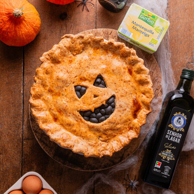 Empada “mortífera” de frango e legumes