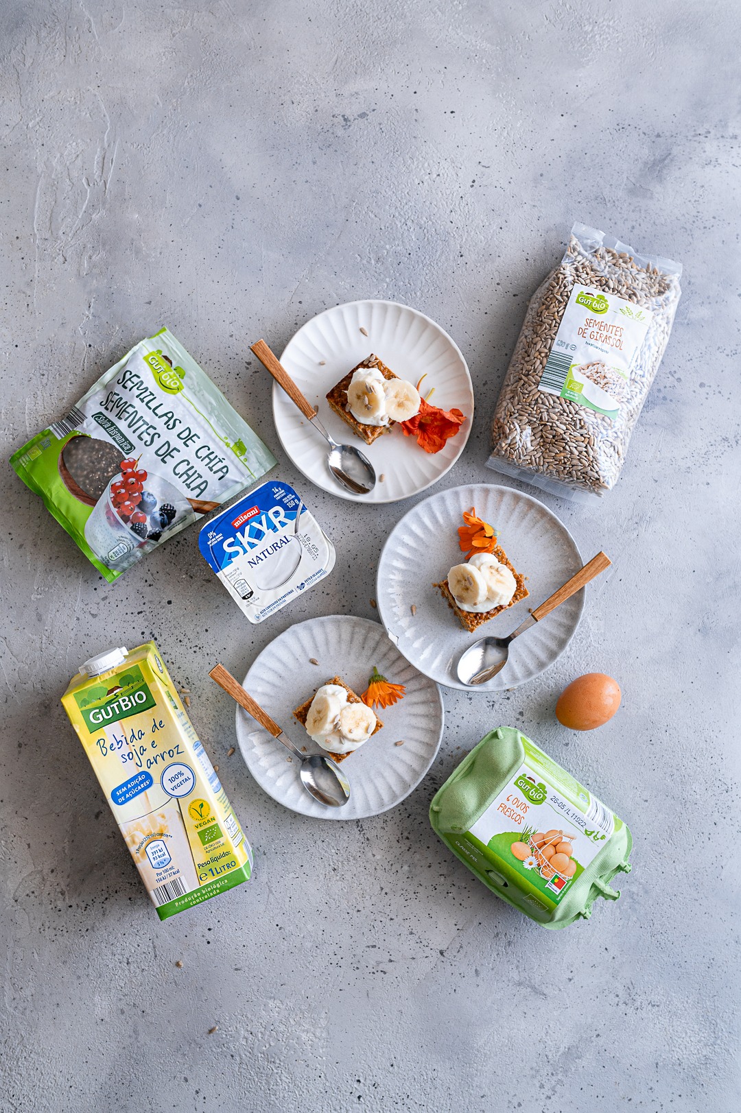 Papas de aveia no forno