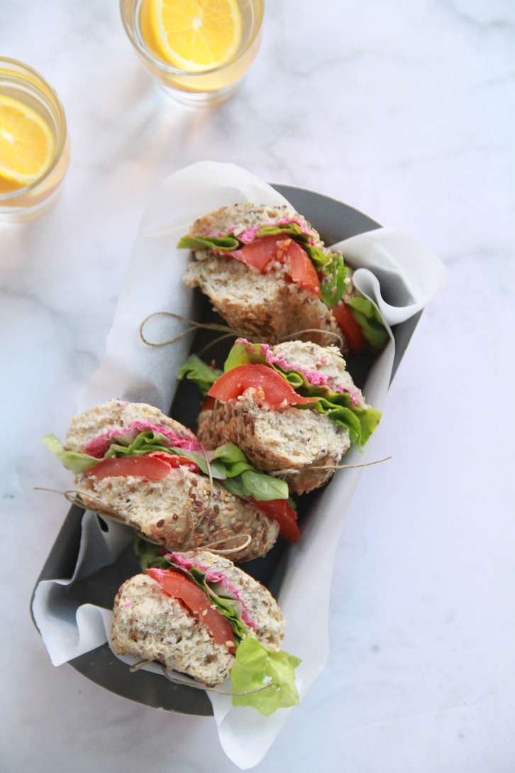 sandes de hummus rosa