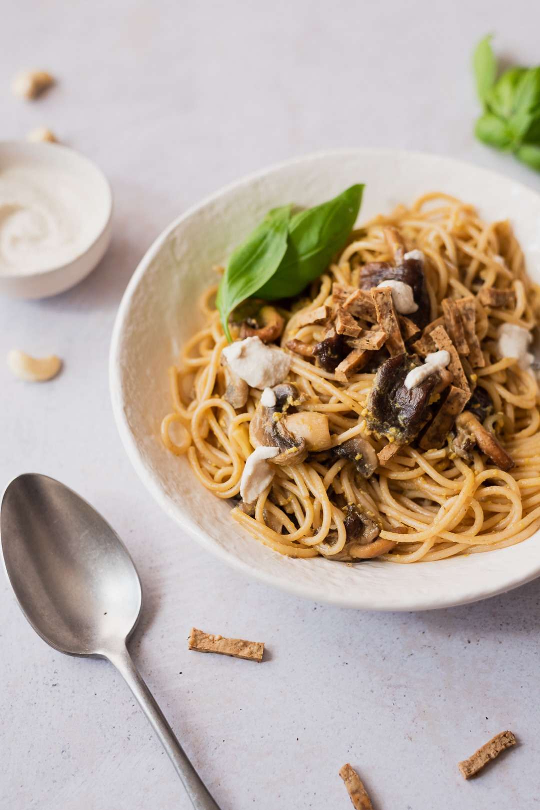 Esparguete à Carbonara Vegan
