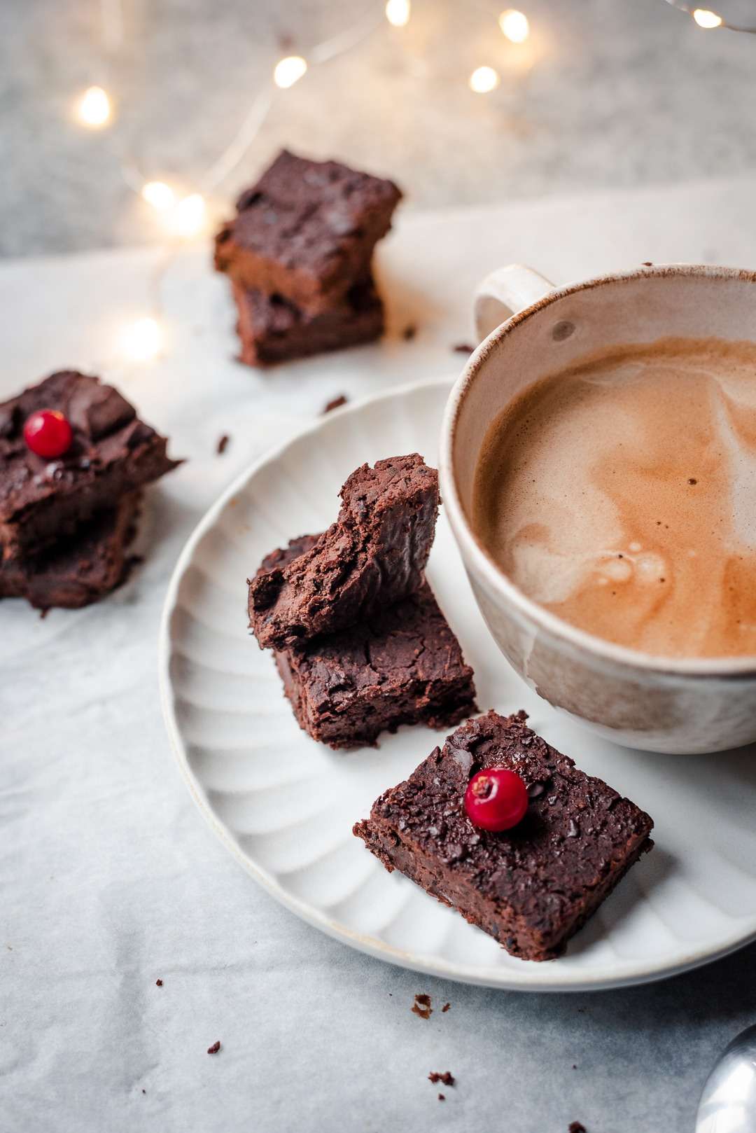 Brownie de feijão preto e cacau