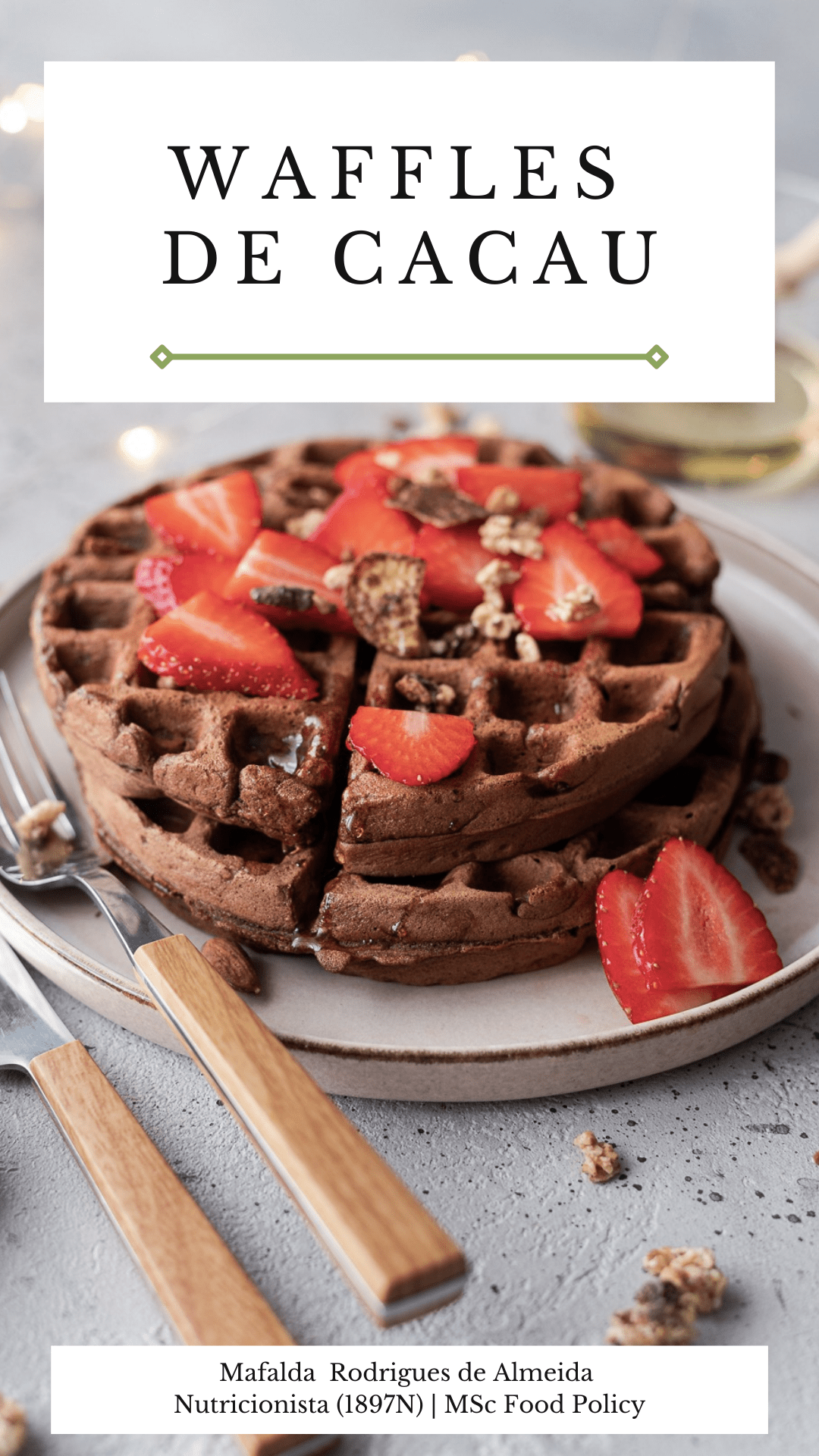 waffles de cacau