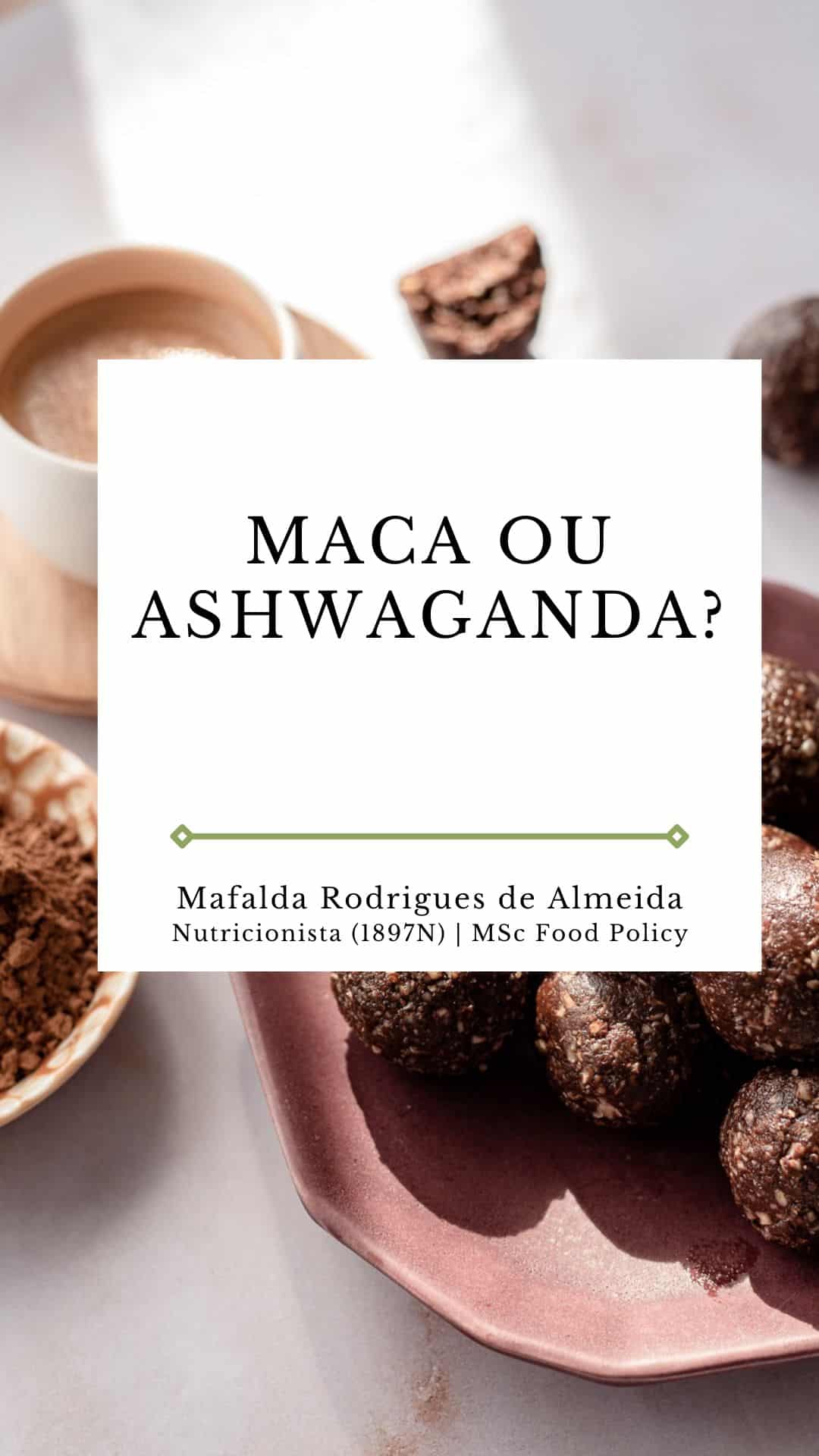maca ou ashwaganda