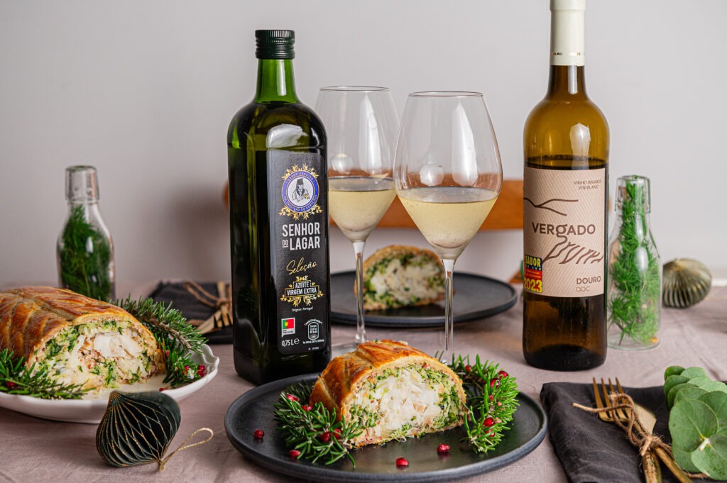 wellington de bacalhau e camarão 