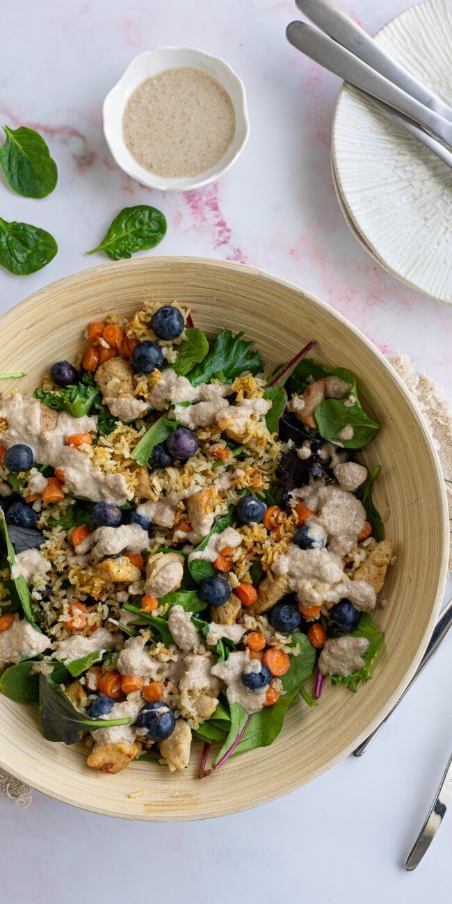 Salada de Frango e Cenoura Crocante