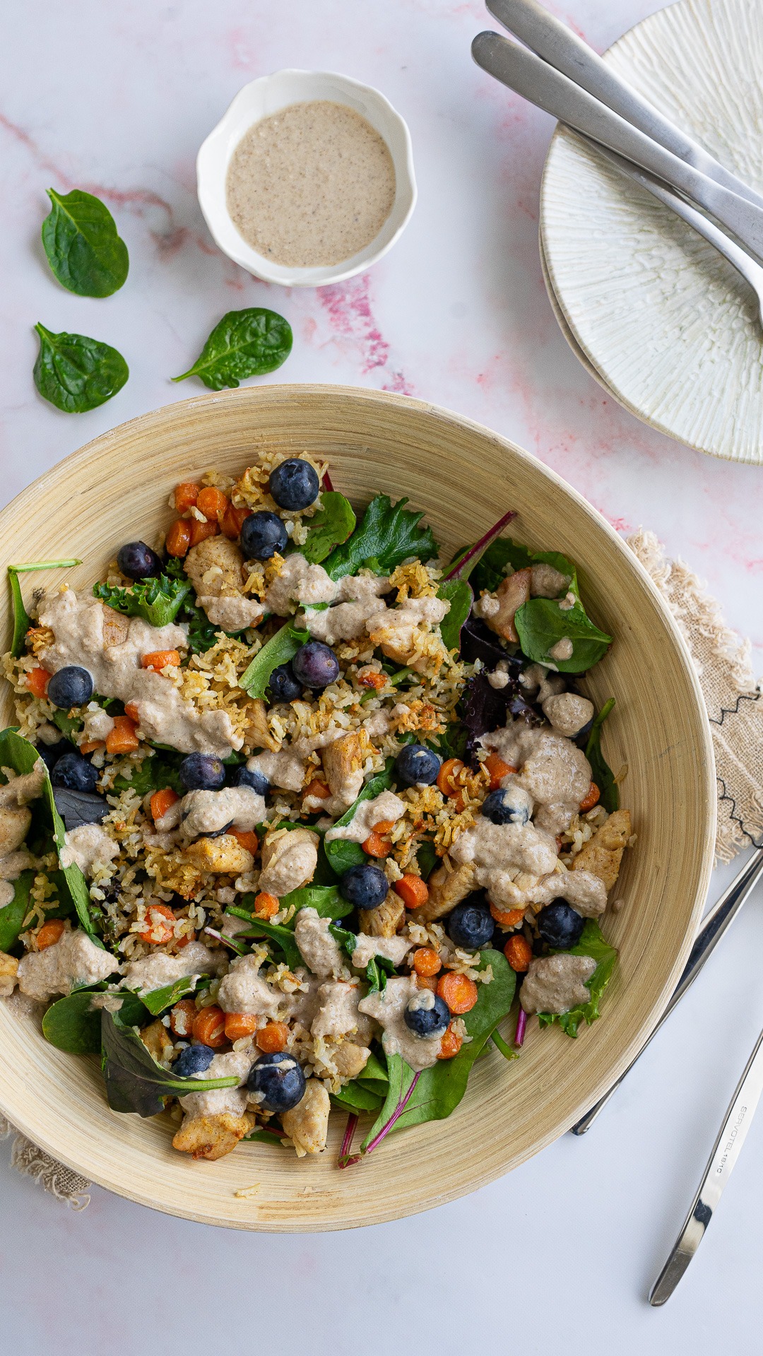 Salada de Frango e Cenoura Crocante